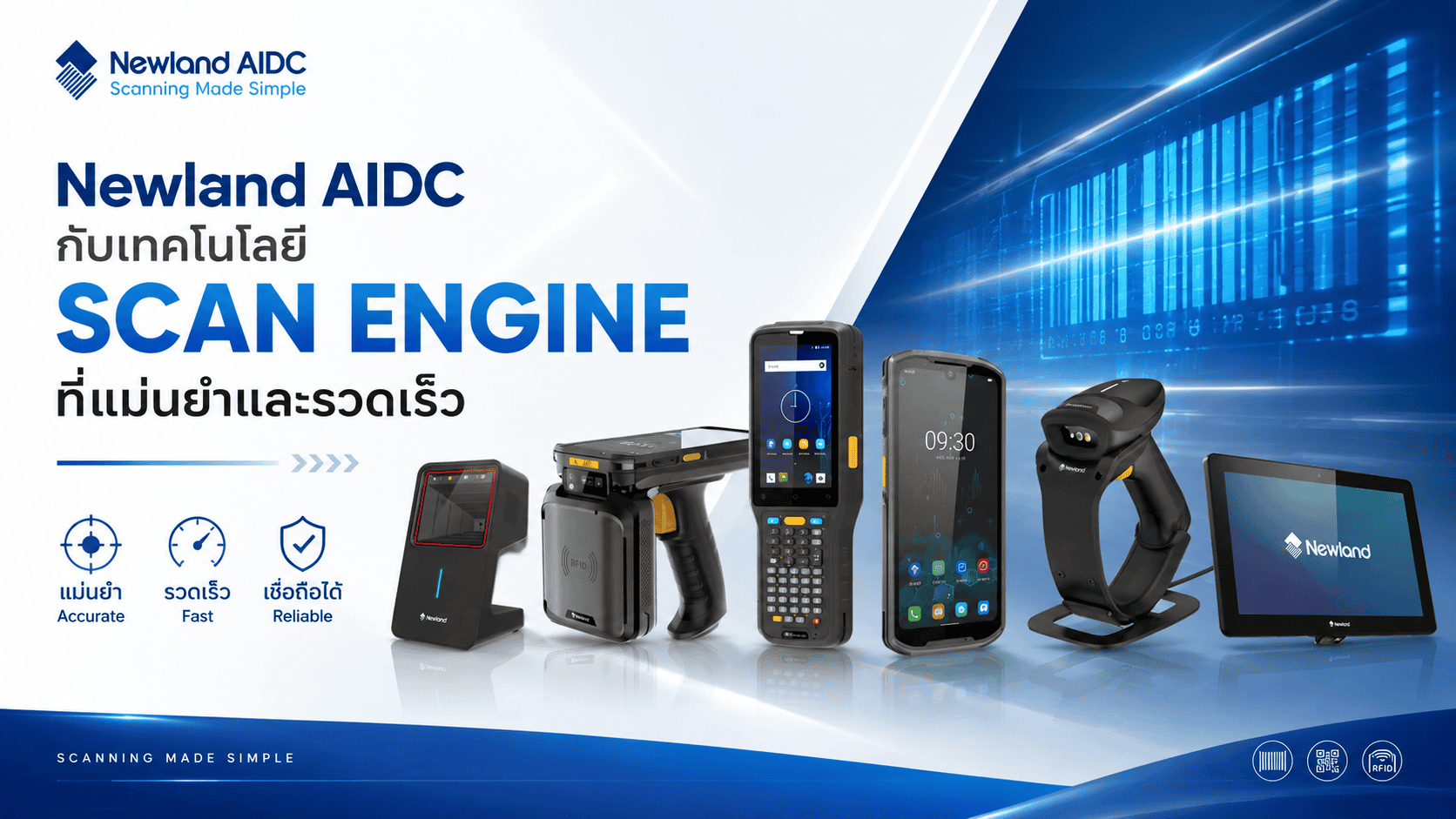 Newland AIDC ผู้นำตัวจริงในโลกของ Scan Engine